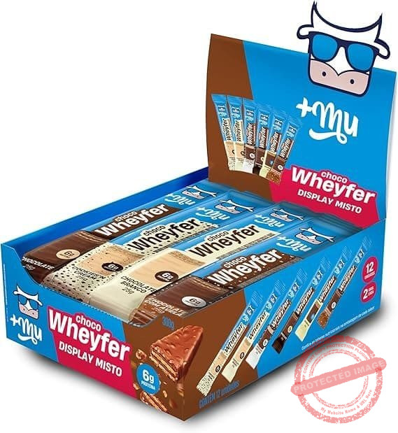 Chocowheyfer-Mais-Mu-Wafer-Proteico-Caixa-Mista-6g-de-Proteina-Zero-Acucar-Display-com-12-Unidades.jpg Chocowheyfer, Mais Mu, Wafer Proteico, Caixa Mista, 6g de Proteína, Zero Açúcar, Display com 12 Unidades - Imagem 1