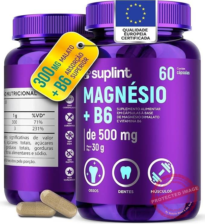 Dimalato-de-Magnesio-500-MG-e-Vitamina-B6-Suporte-Muscular-Nervoso-e-Metabolico-Suplemento-Vitaminico-de-Alivio-de-Estresse-Sem-Gluten-Nao-Transgenico-Desenvolvido-na-Holanda-60-Capsulas.jpg Dimalato de Magnésio 500 MG e Vitamina B6 | Suporte Muscular, Nervoso e Metabólico | Suplemento Vitaminico de Alívio de Estresse | Sem Glúten, Não Transgênico | Desenvolvido na Holanda | 60 Cápsulas - Imagem 1