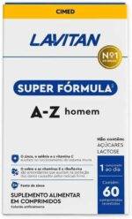 Lavitan Super Fórmula Multivitamínico A-Z Homem 60 comprimidos