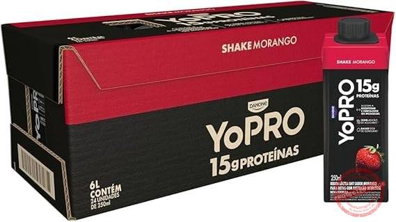 Pack-YoPRO-Bebida-Lactea-UHT-Morango-15g-de-Proteinas-250ml-24-Unidades.jpg Pack YoPRO Bebida Láctea UHT Morango 15g de Proteínas 250ml -24 Unidades - Imagem 1