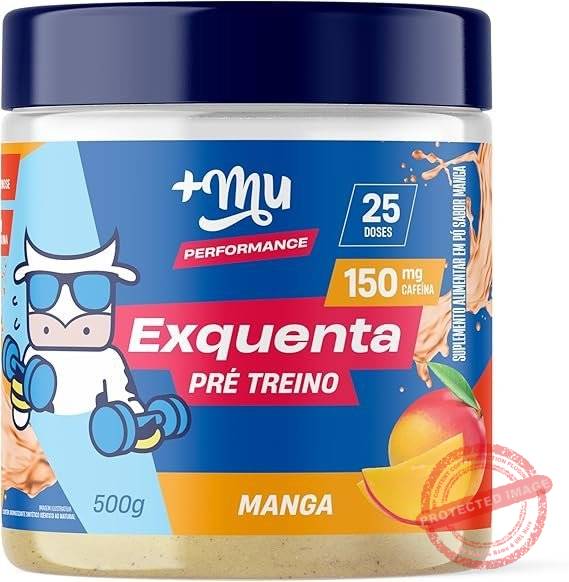 Pre-treino-Mu-Exquenta-Sabor-Manga-Com-Cafeina-Palatinose-e-Taurina-500g.jpg Pré treino, +Mu, Exquenta, Sabor Manga, Com Cafeína, Palatinose e Taurina - 500g - Imagem 1