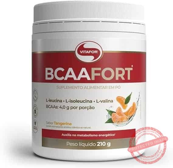 Vitafor-BCAA-Fort-210g-Tangerina.jpg Vitafor - BCAA Fort - 210g - Tangerina - Imagem 1