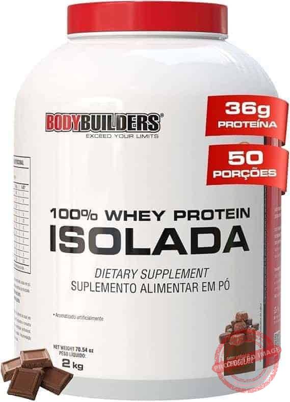 Whey-Protein-100-Isolada-Chocolate-2kg-Bodybuilders.jpg Whey Protein 100% Isolada Chocolate 2kg - Bodybuilders - Imagem 1